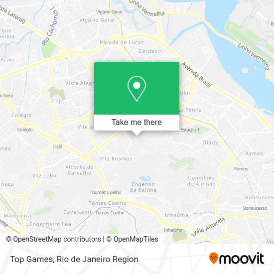 Top Games map