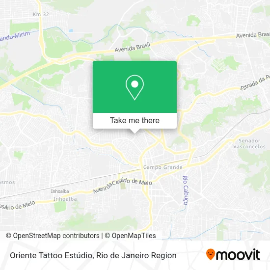 Oriente Tattoo Estúdio map