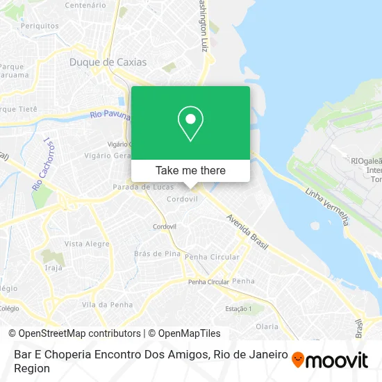 Bar E Choperia Encontro Dos Amigos map