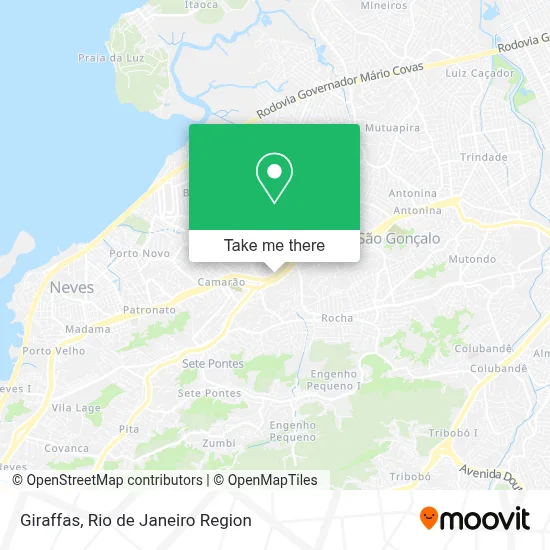 Giraffas map