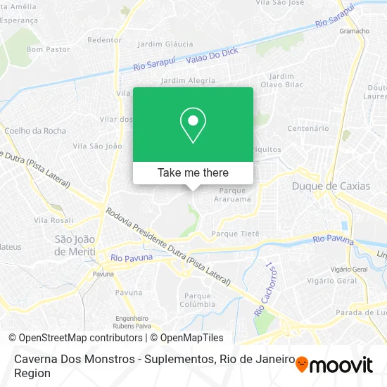 Caverna Dos Monstros - Suplementos map