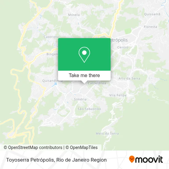 Toyoserra Petrópolis map