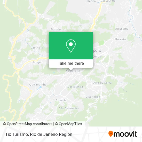 Tix Turismo map