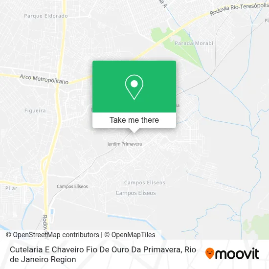 Cutelaria E Chaveiro Fio De Ouro Da Primavera map