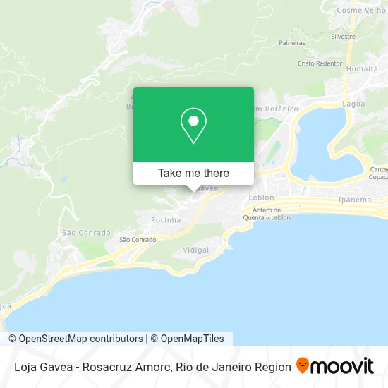 Loja Gavea - Rosacruz Amorc map