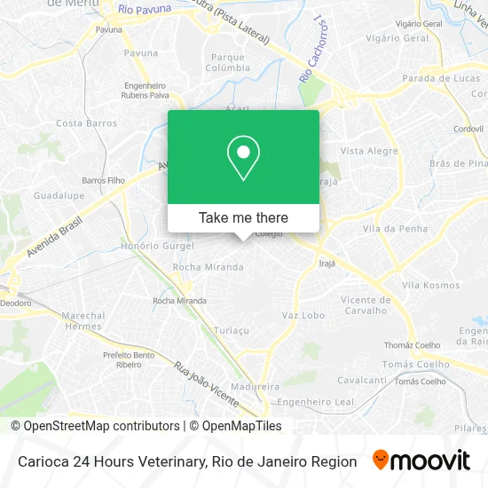 Carioca 24 Hours Veterinary map
