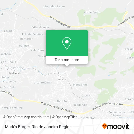 Mark's Burger map