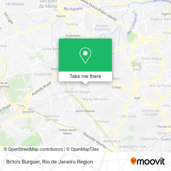 Brito's Burguer map
