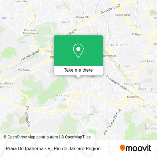 Praia De Ipanema - Rj map