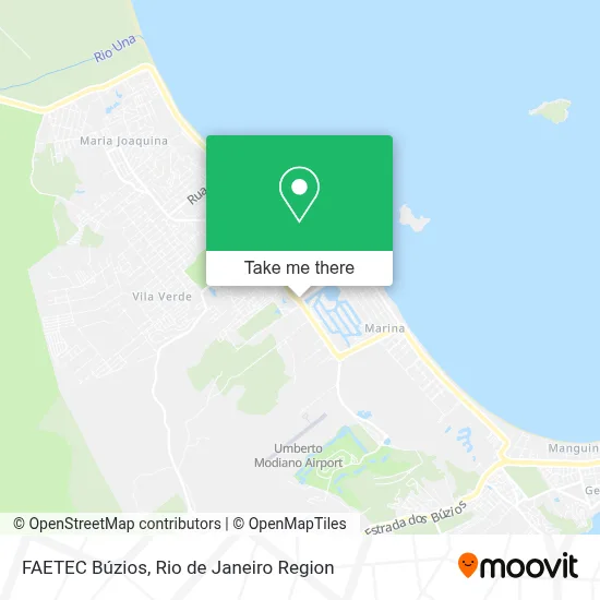 FAETEC Búzios map