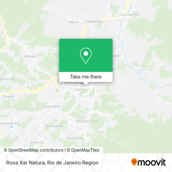 Rosa Xar Natura map