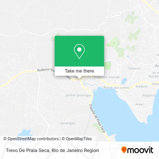 Trevo De Praia Seca map