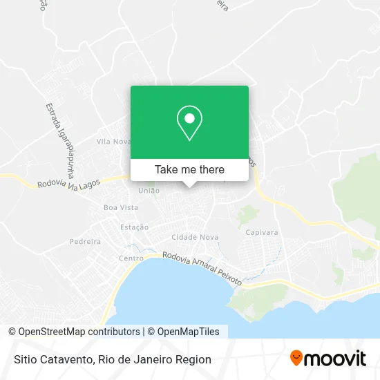 Sitio Catavento map
