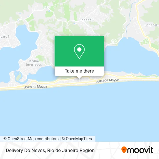 Delivery Do Neves map