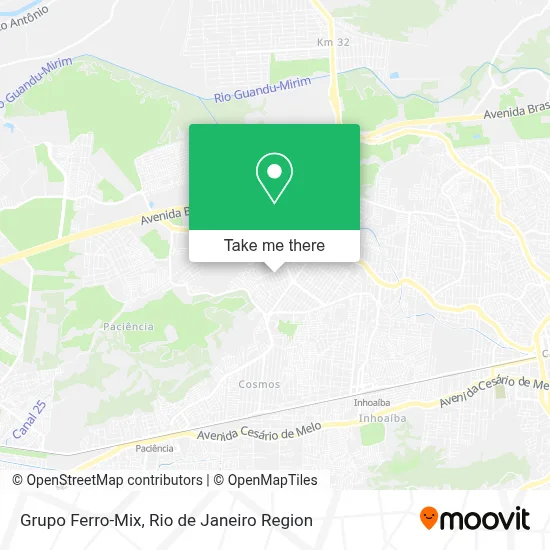 Grupo Ferro-Mix map