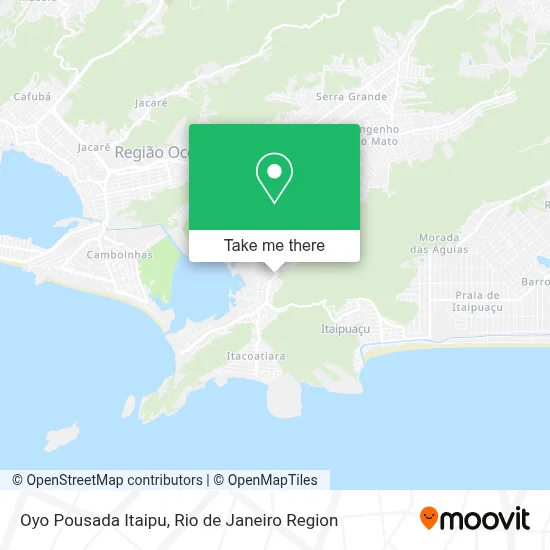 Oyo Pousada Itaipu map