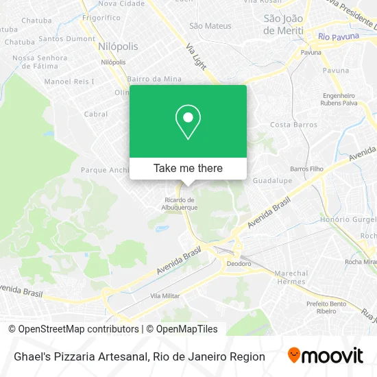 Ghael's Pizzaria Artesanal map
