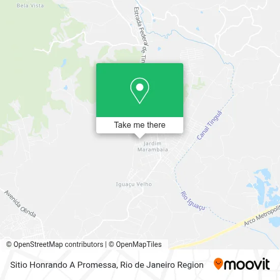 Sitio Honrando A Promessa map