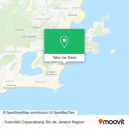 Futevôlei Copacabana map