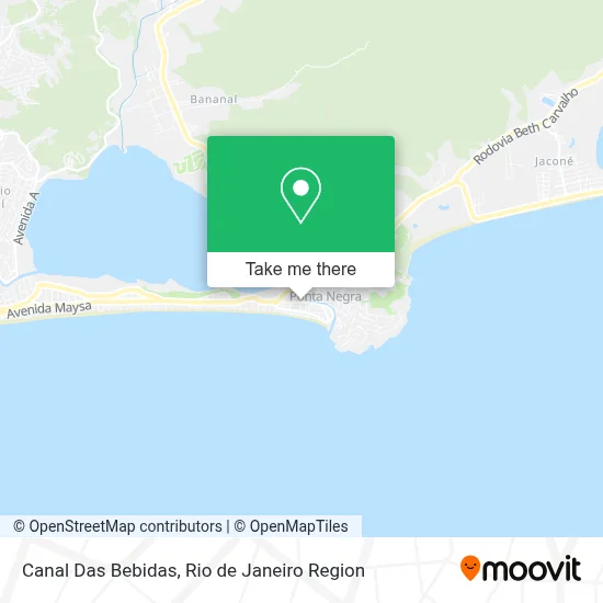 Canal Das Bebidas map