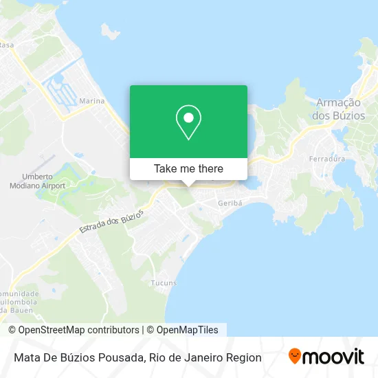 Mata De Búzios Pousada map