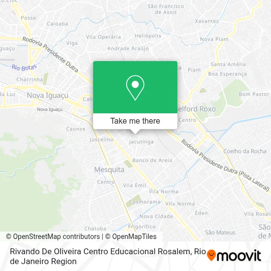 Rivando De Oliveira Centro Educacional Rosalem map