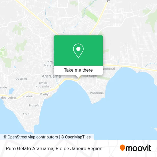 Puro Gelato Araruama map