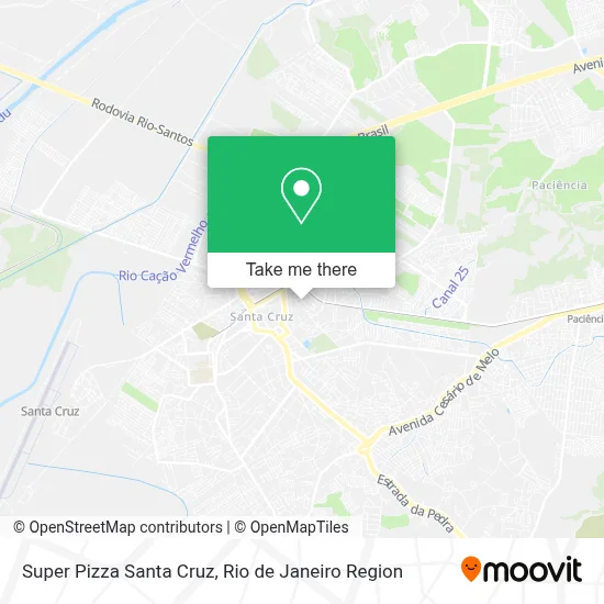 Super Pizza Santa Cruz map