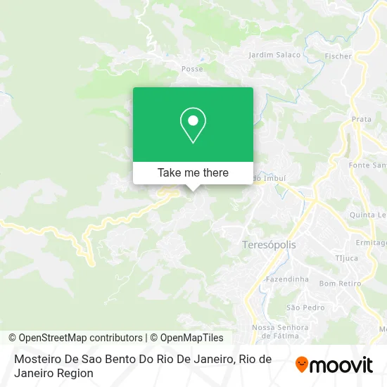 Mosteiro De Sao Bento Do Rio De Janeiro map