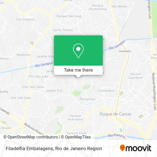 Filadélfia Embalagens map
