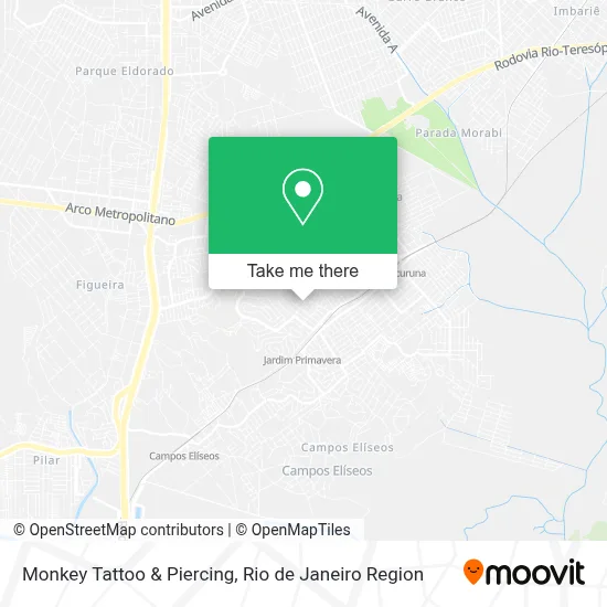 Monkey Tattoo & Piercing map
