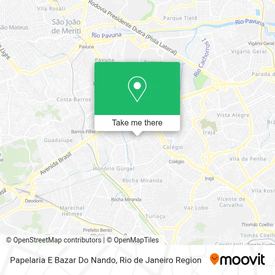 Papelaria E Bazar Do Nando map
