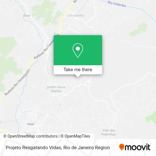 Projeto Resgatando Vidas map