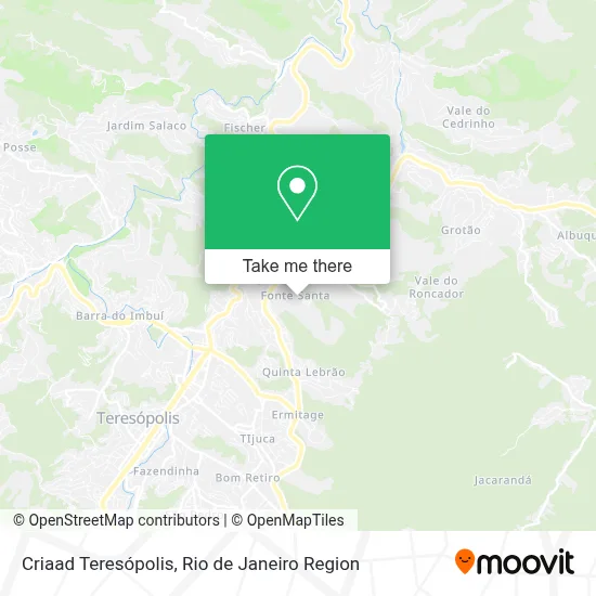 Criaad Teresópolis map