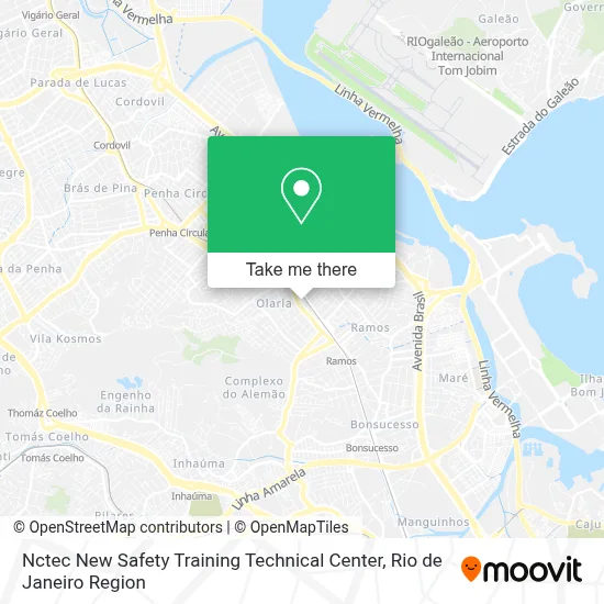Nctec New Safety Training Technical Center map