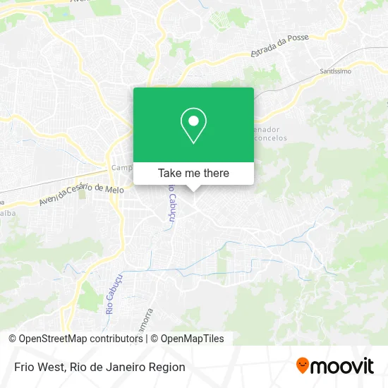 Frio West map