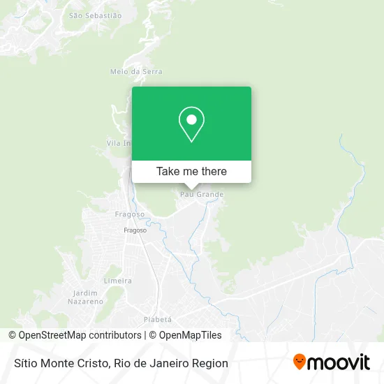 Sítio Monte Cristo map