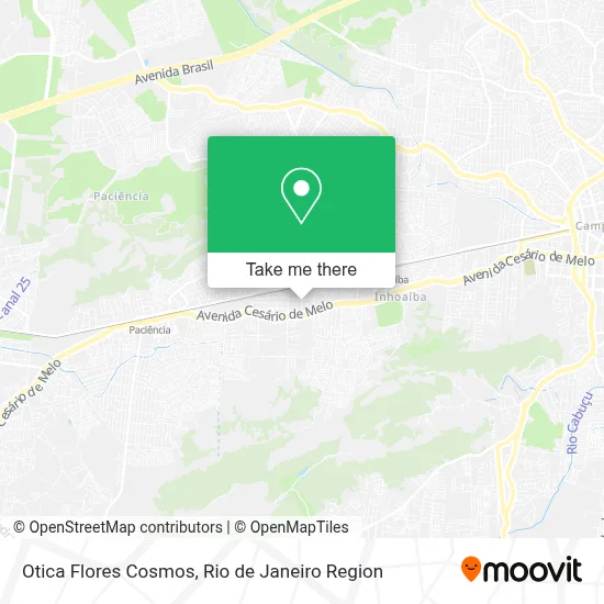 Otica Flores Cosmos map