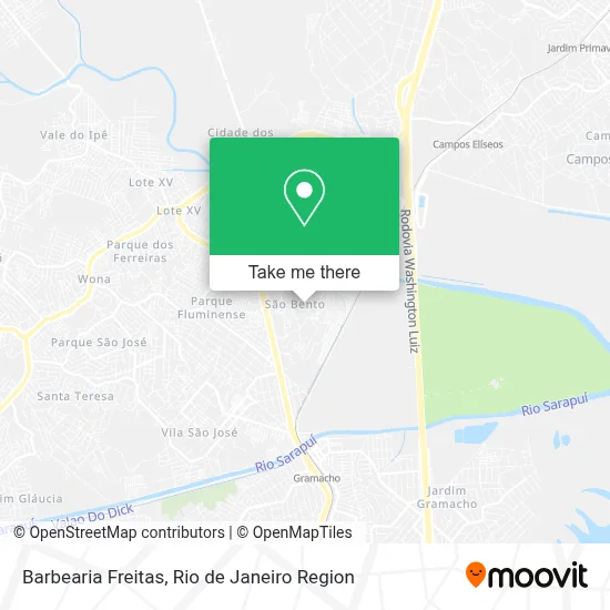 Barbearia Freitas map