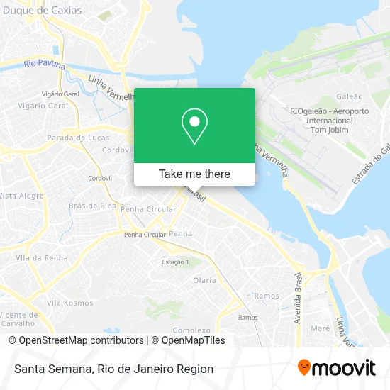 Santa Semana map