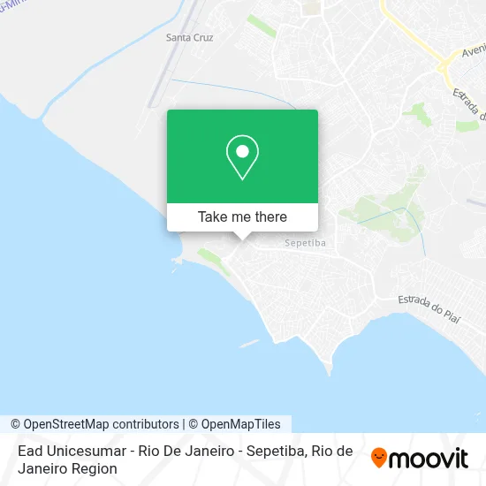Ead Unicesumar - Rio De Janeiro - Sepetiba map