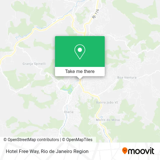 Hotel Free Way map