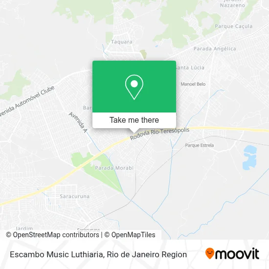 Escambo Music Luthiaria map