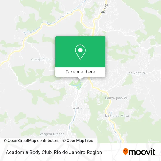 Academia Body Club map