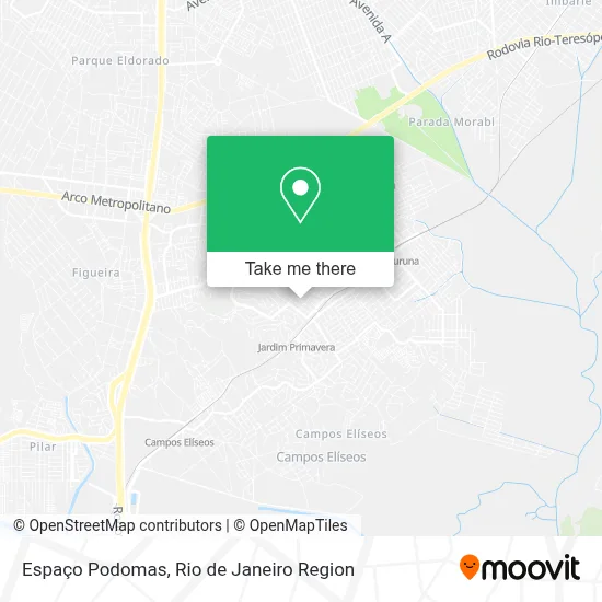 Espaço Podomas map