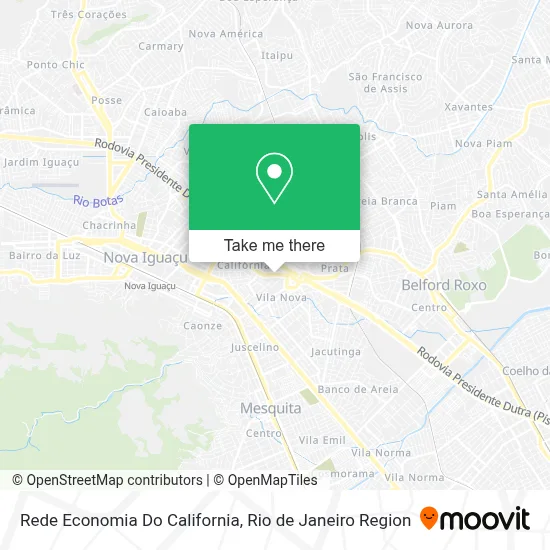 Rede Economia Do California map
