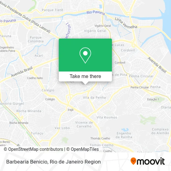 Barbearia Benicio map