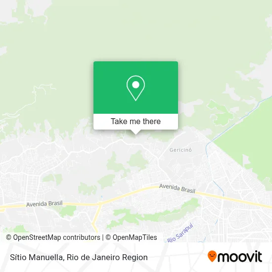 Sítio Manuella map