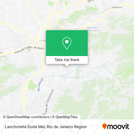 Lanchonete Duda Mel map