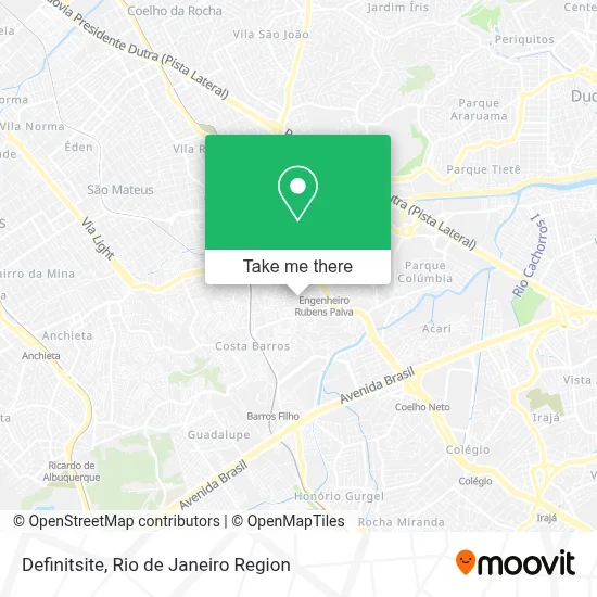Definitsite map